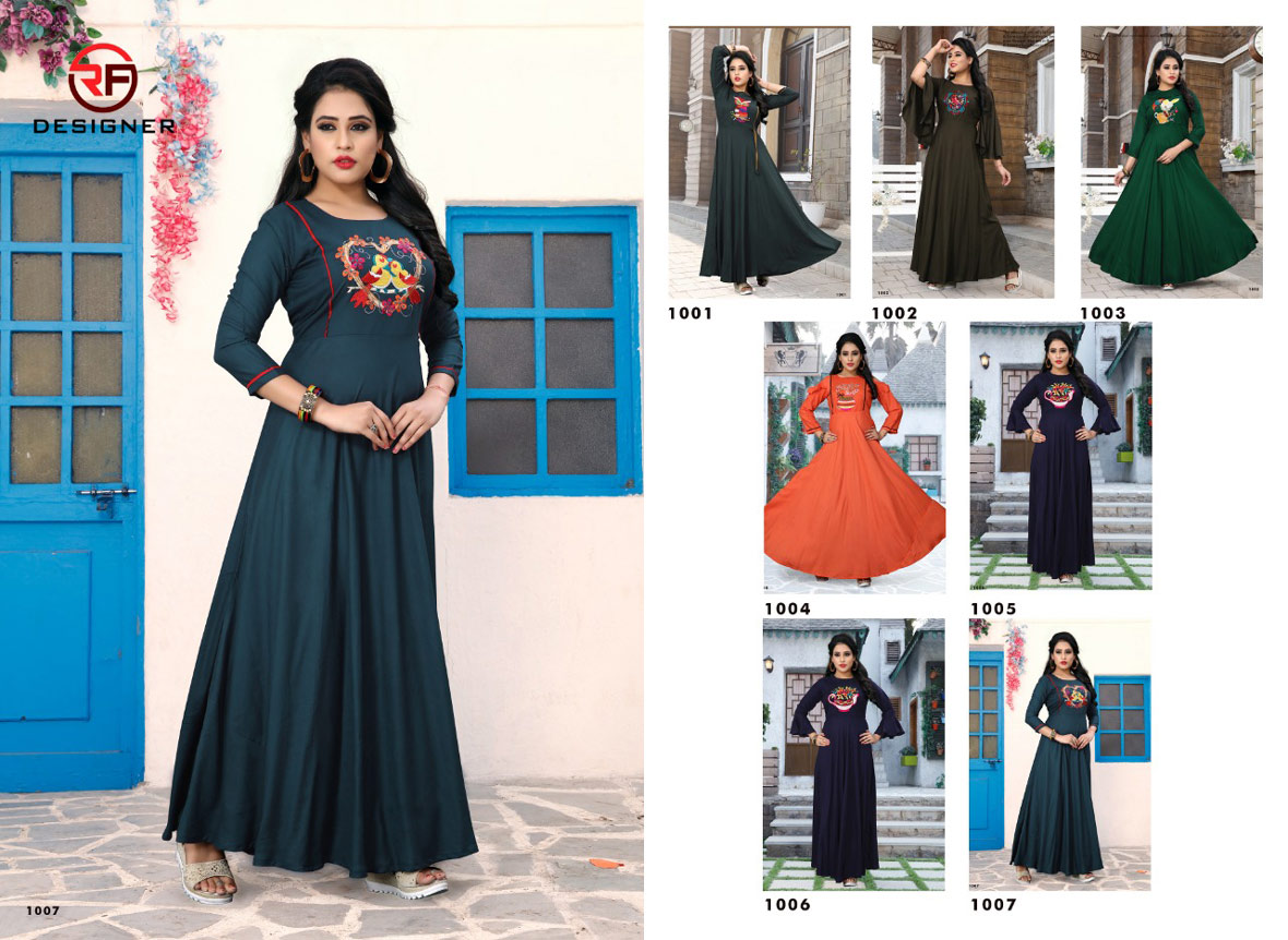 R F Designer Launch Rajwadi Vol-1 Thread Work Plain Kurti R F Designer Launch Rajwadi Vol-1 Thread Work Plain Kurti